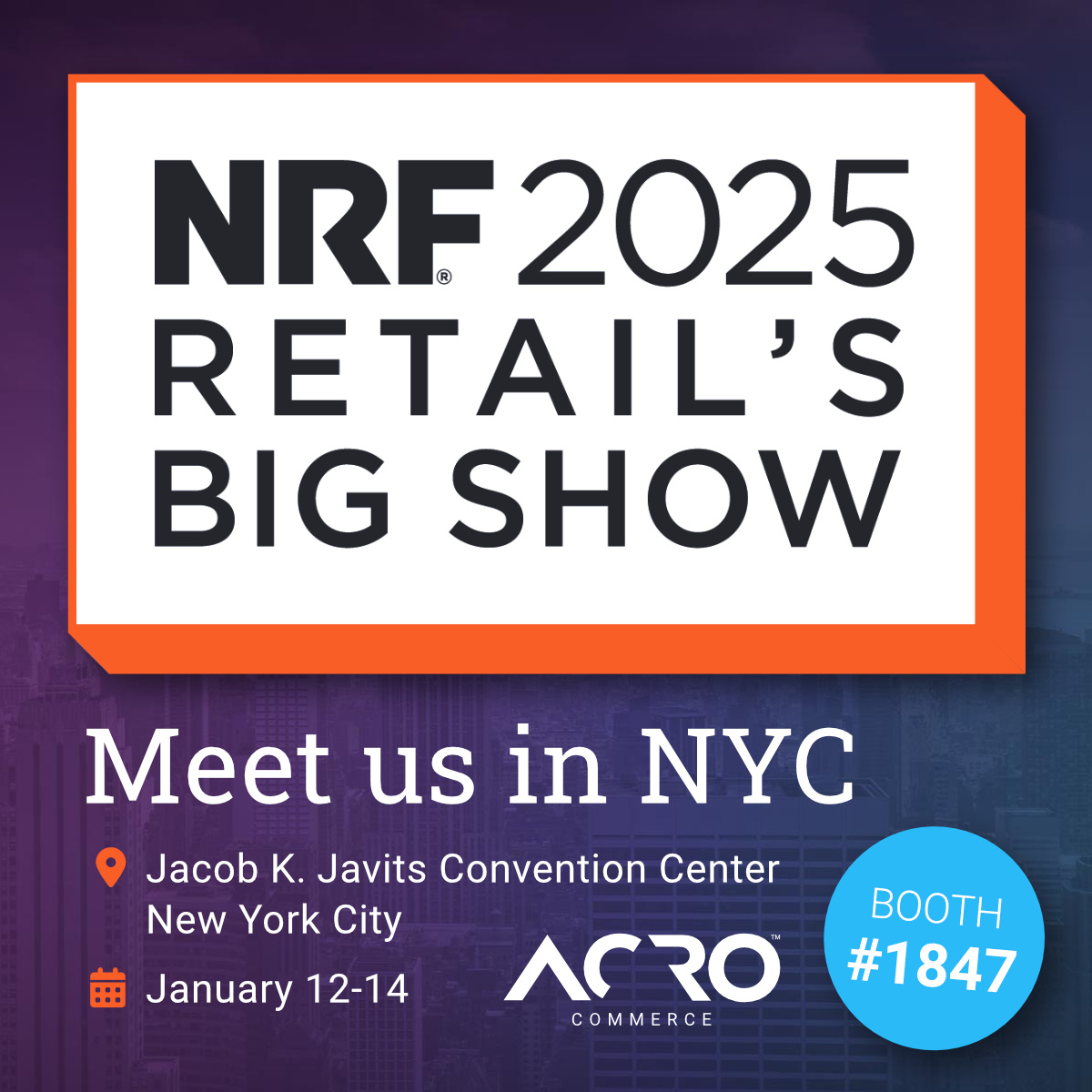 Meet us in the Big Apple for Retail's Big Show!